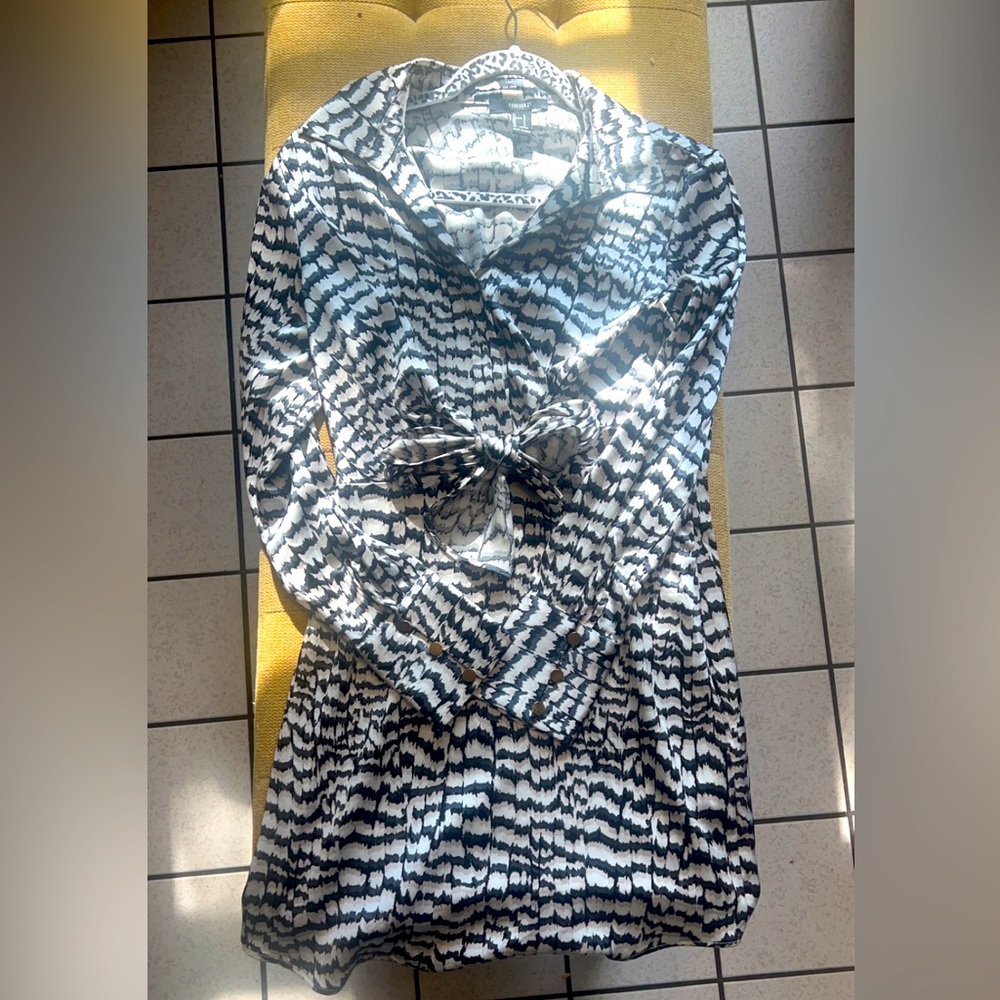 Size large zebra print dress